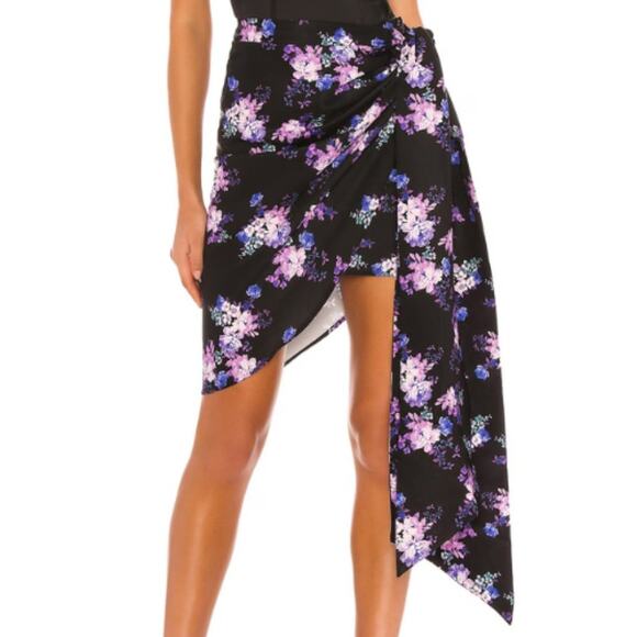 Lovers and Friends Kana Skirt in Royal Floral NWOT Size Small - Picture 1 of 4